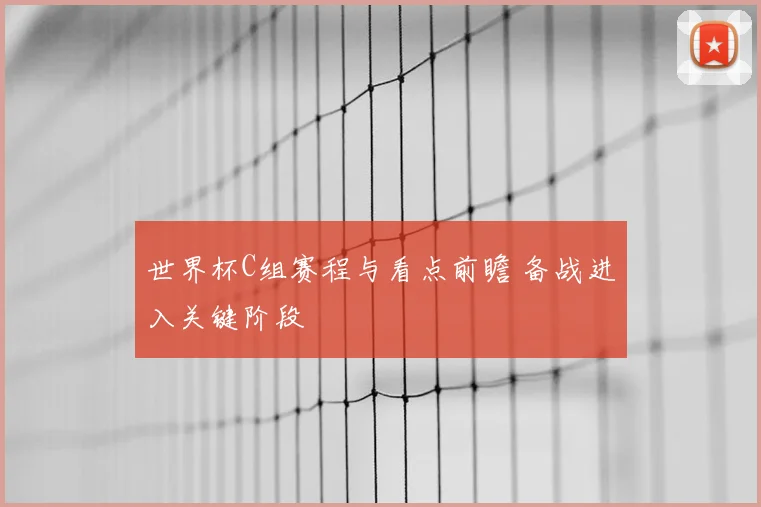 世界杯C组赛程与看点前瞻 备战进入关键阶段