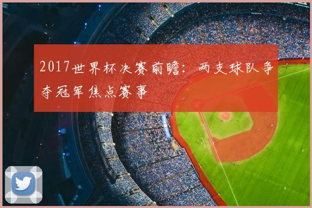 2017世界杯决赛前瞻:两支球队争夺冠军焦点赛事